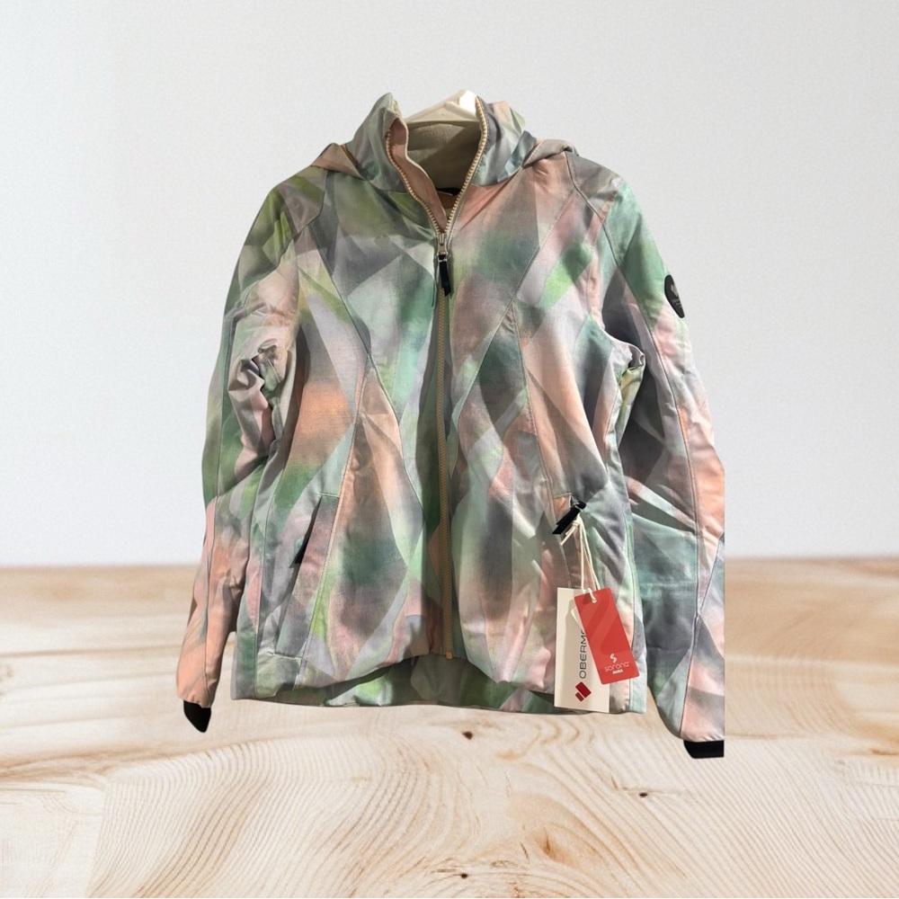 Obermeyer Rylee Prism Print Ski Jacket Teen L NWT